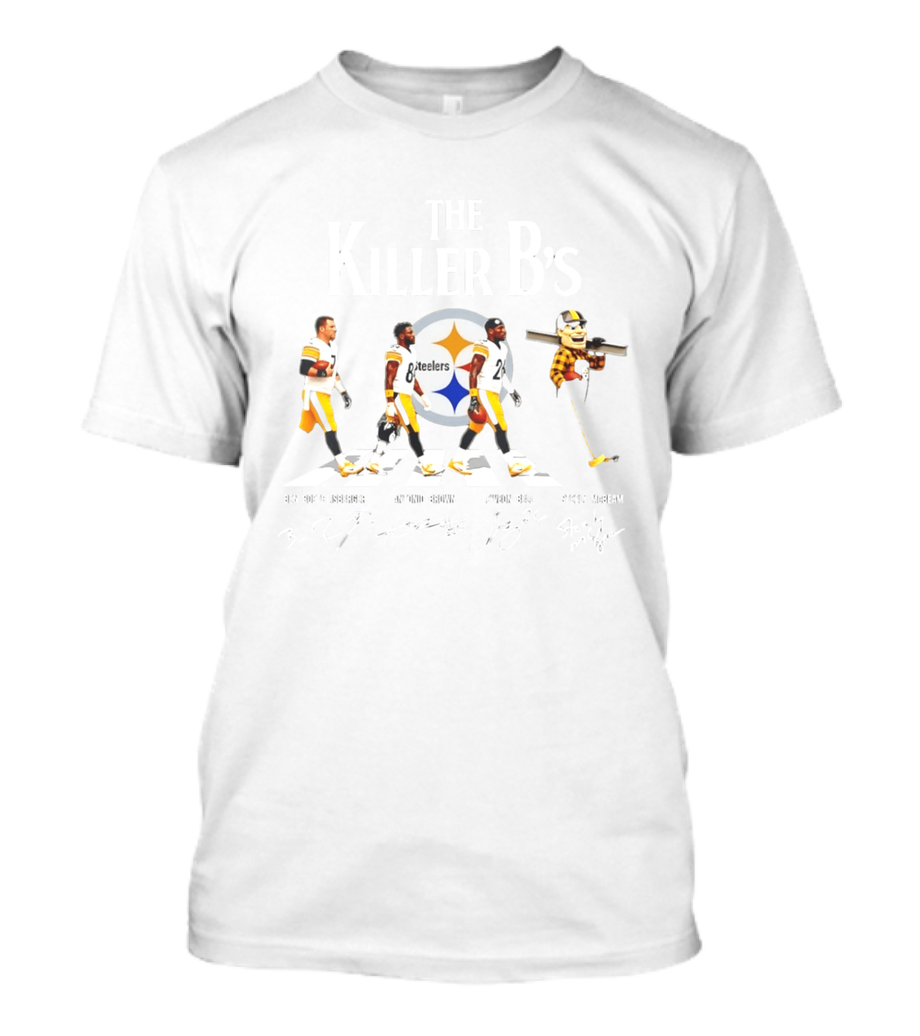 The Killer B's Ben Roethlisberger Antonio Brown Le'Veon Bell Steely McBeam Steelers T-Shirt