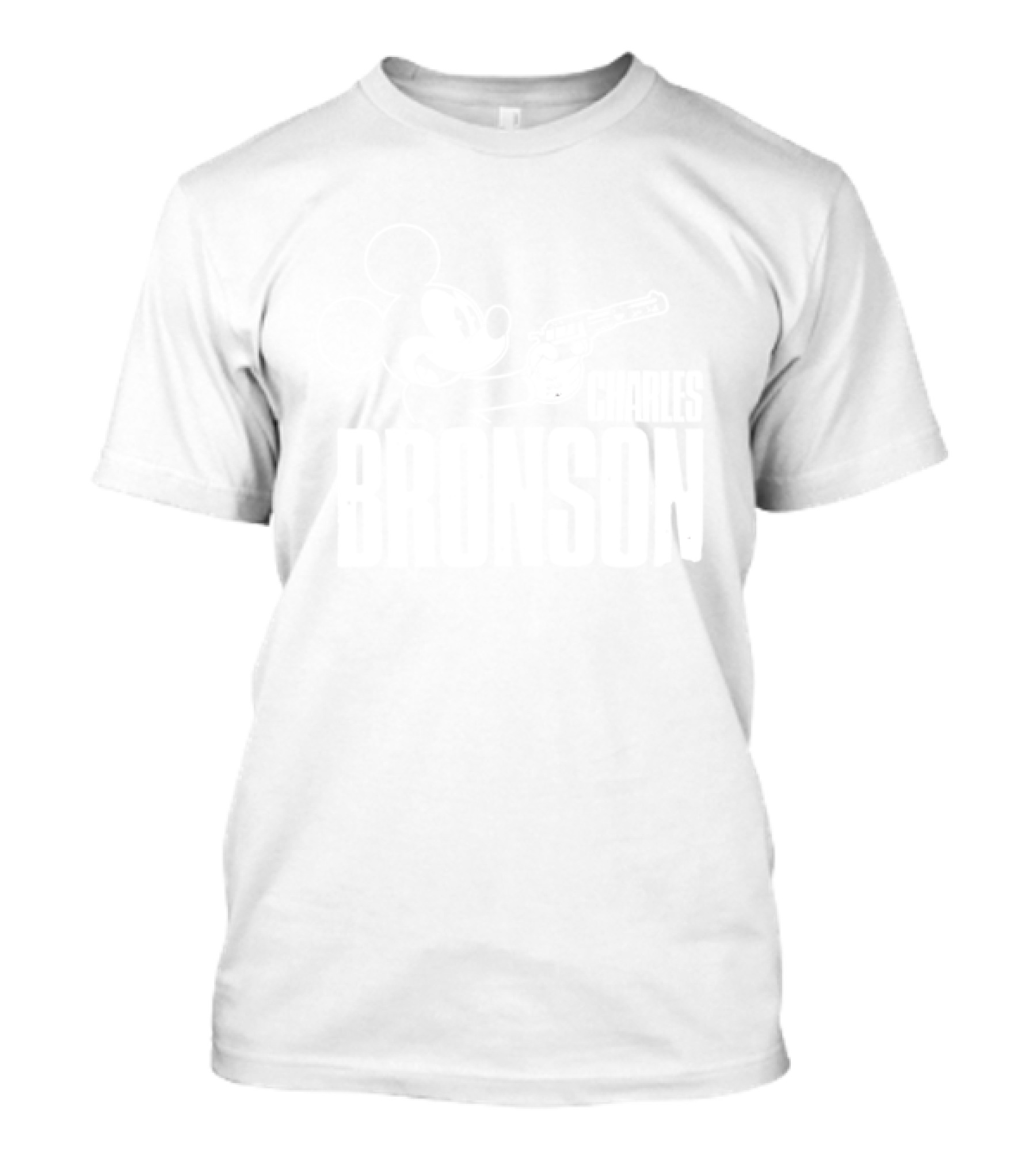 Charles Bronson Mickey Mouse Holding Gun T-Shirt