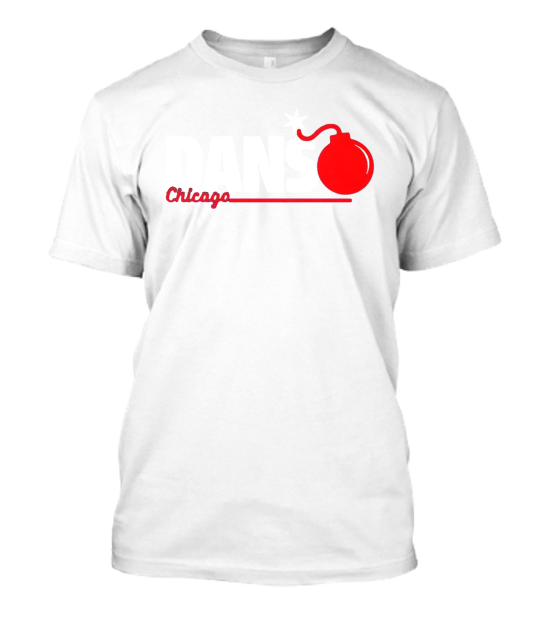 Dans Chicago Bomb Star Red Bomb T-Shirt