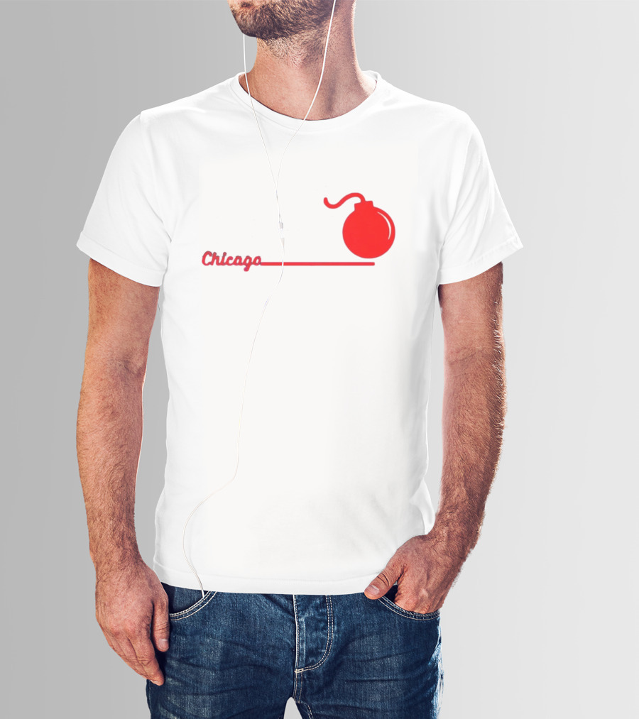 Dans Chicago Bomb Star Red Bomb T-Shirt