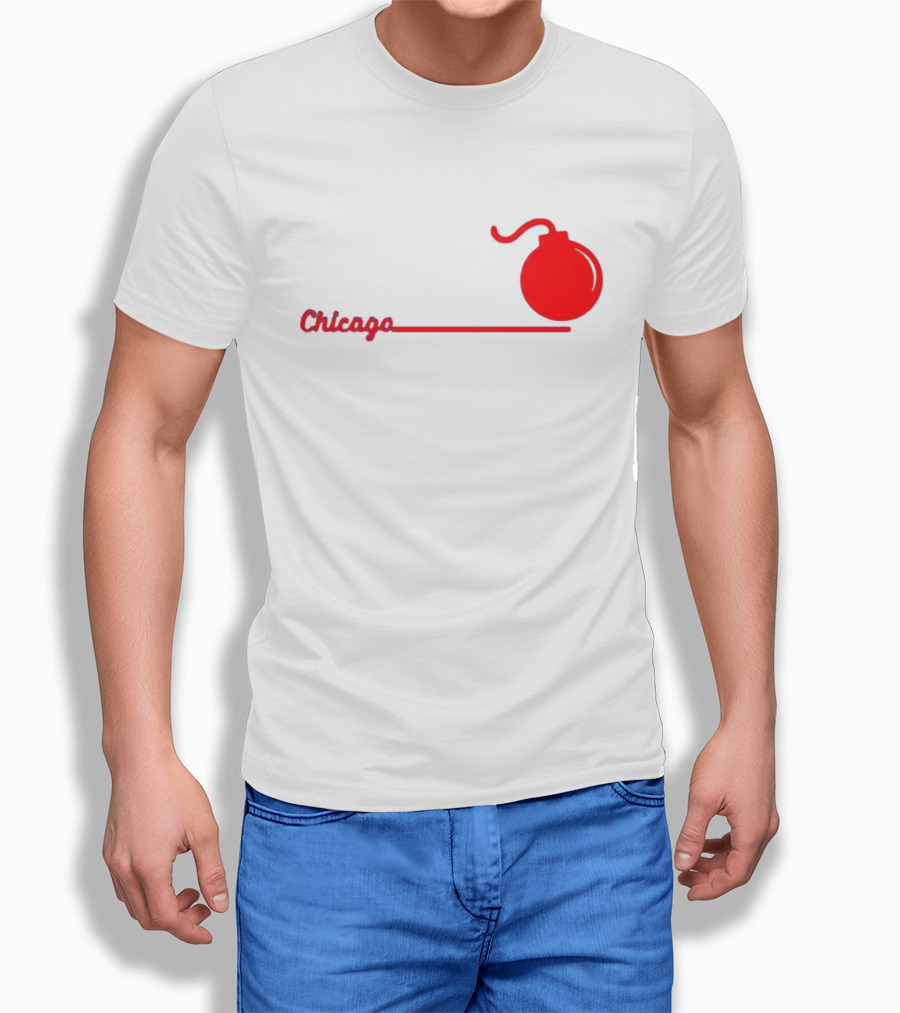 Dans Chicago Bomb Star Red Bomb T-Shirt