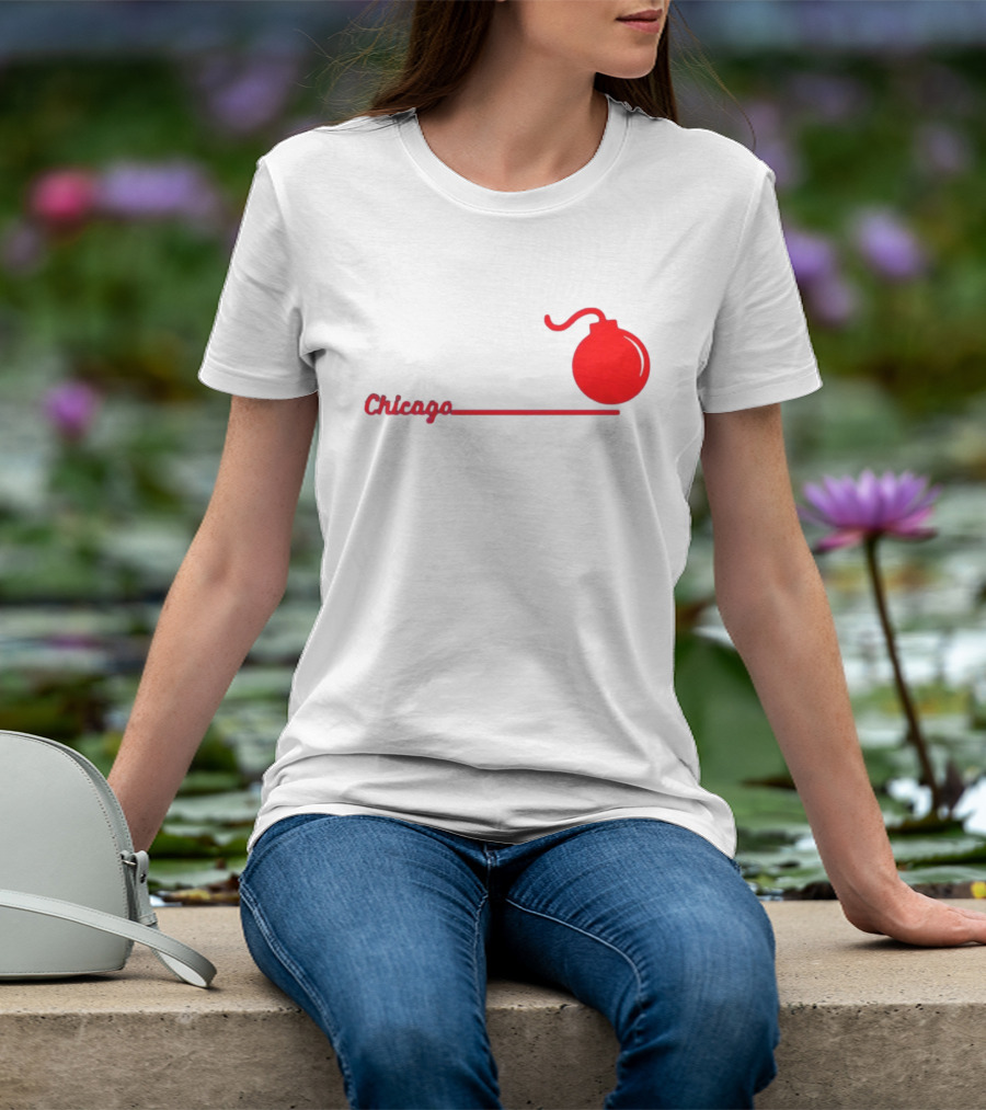 Dans Chicago Bomb Star Red Bomb T-Shirt