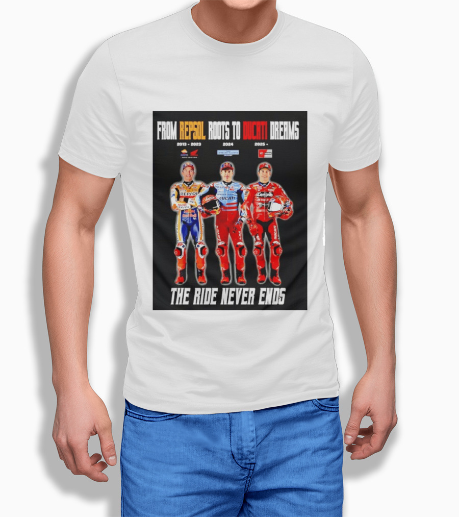 From Repsol To Ducati 2013 2025 MotoGP Journey T-Shirt