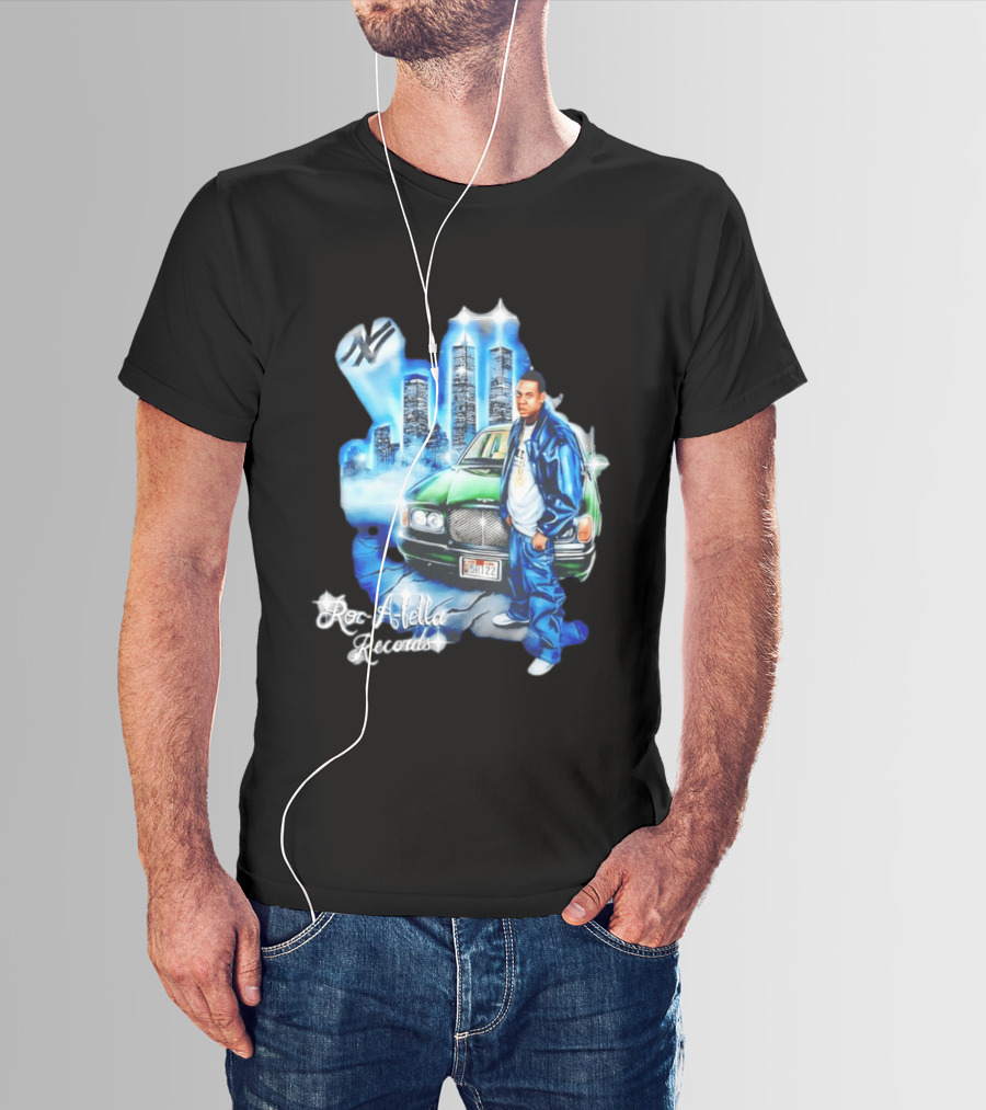 Roc A Fella Records Jay Z Bentley Twin Towers T-Shirt