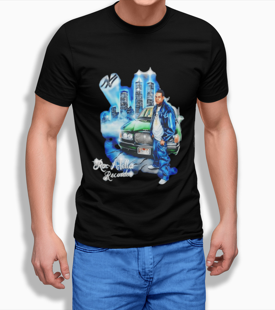 Roc A Fella Records Jay Z Bentley Twin Towers T-Shirt