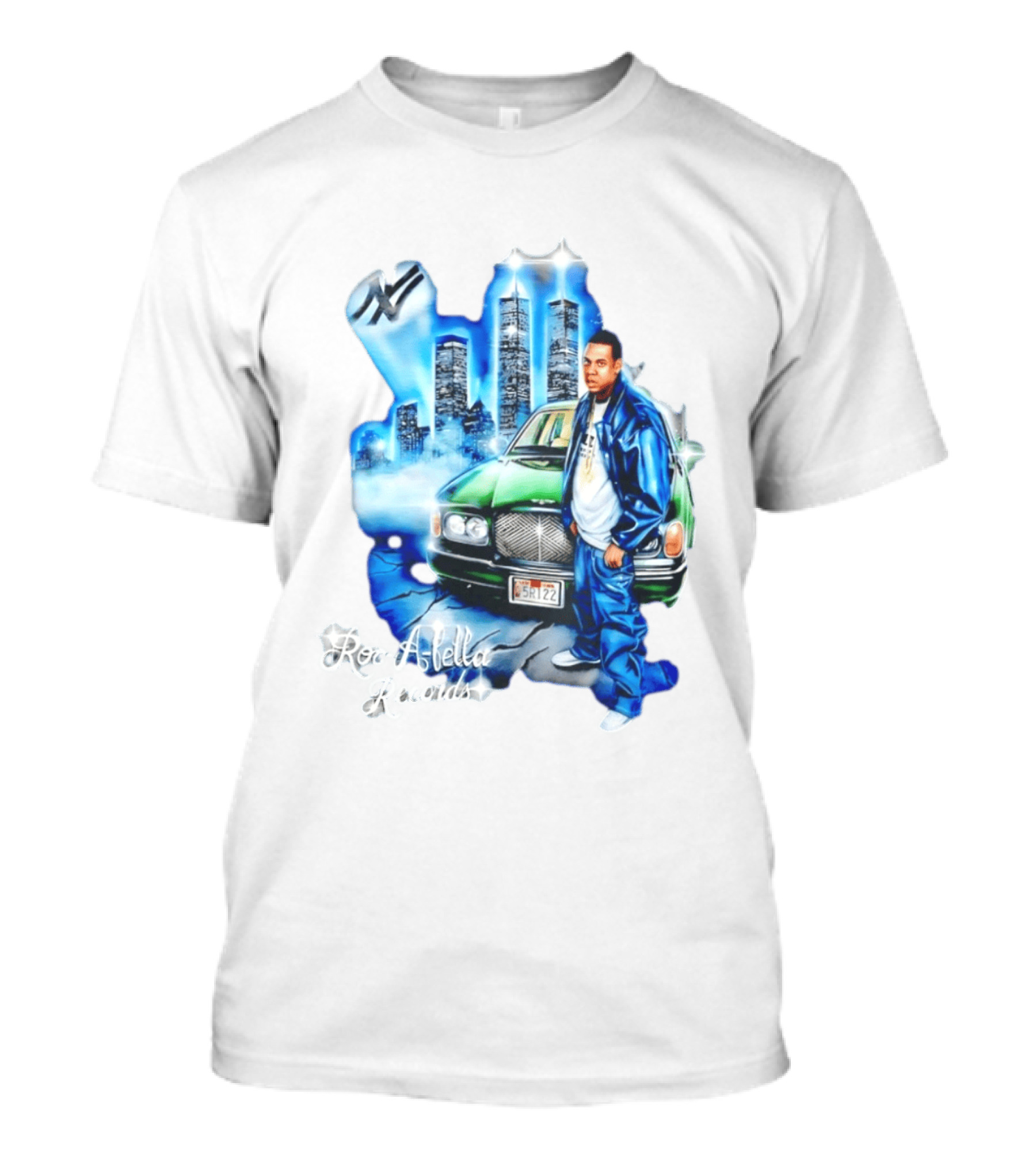 Roc A Fella Records Jay Z Bentley Twin Towers T-Shirt