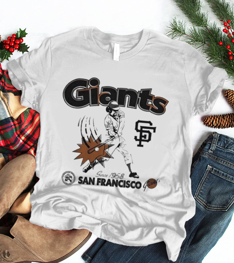 San Francisco Giants Since 1958 National League Centennial Baseball Giants SF T-Shirt