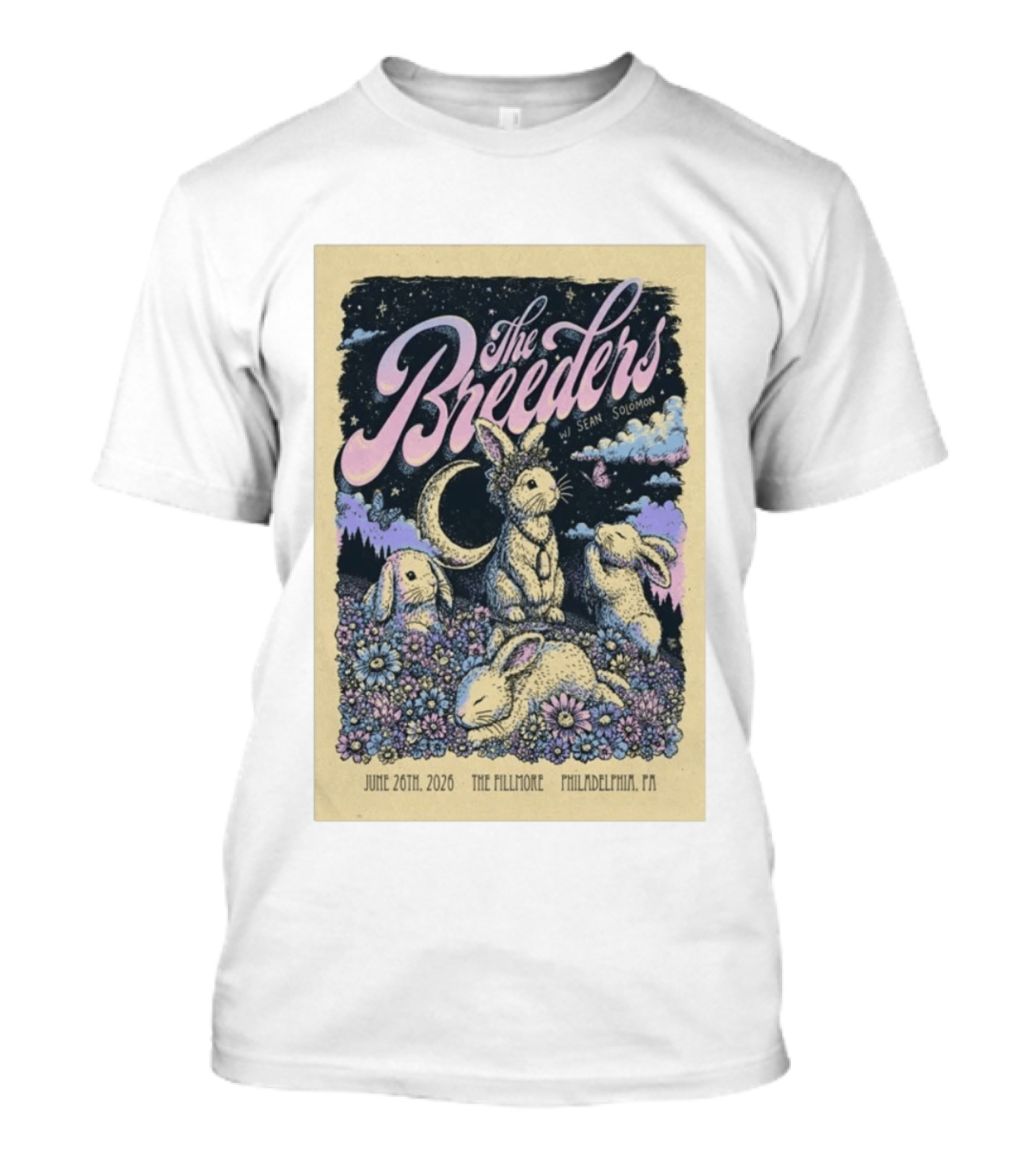 The Breeders June 26 2026 The Fillmore Philadelphia PA With Sean Solomon T-Shirt