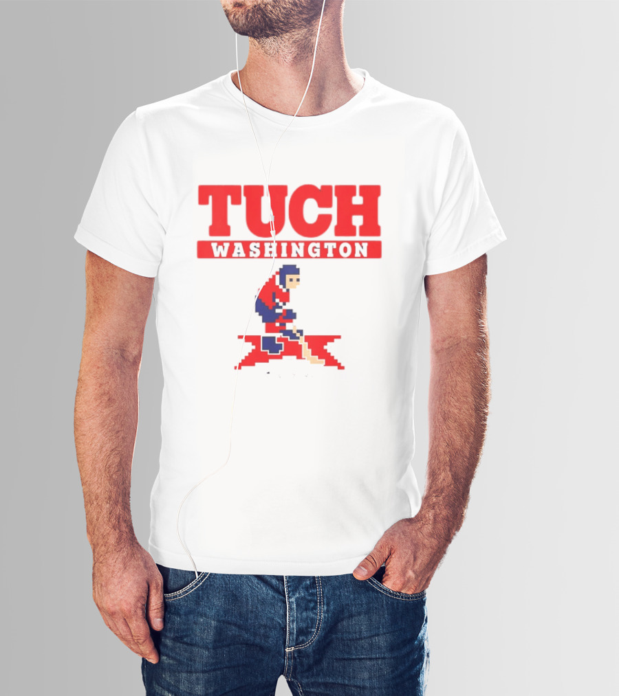 Tuch Washington 89 RW Retro Hockey Pixel T-Shirt
