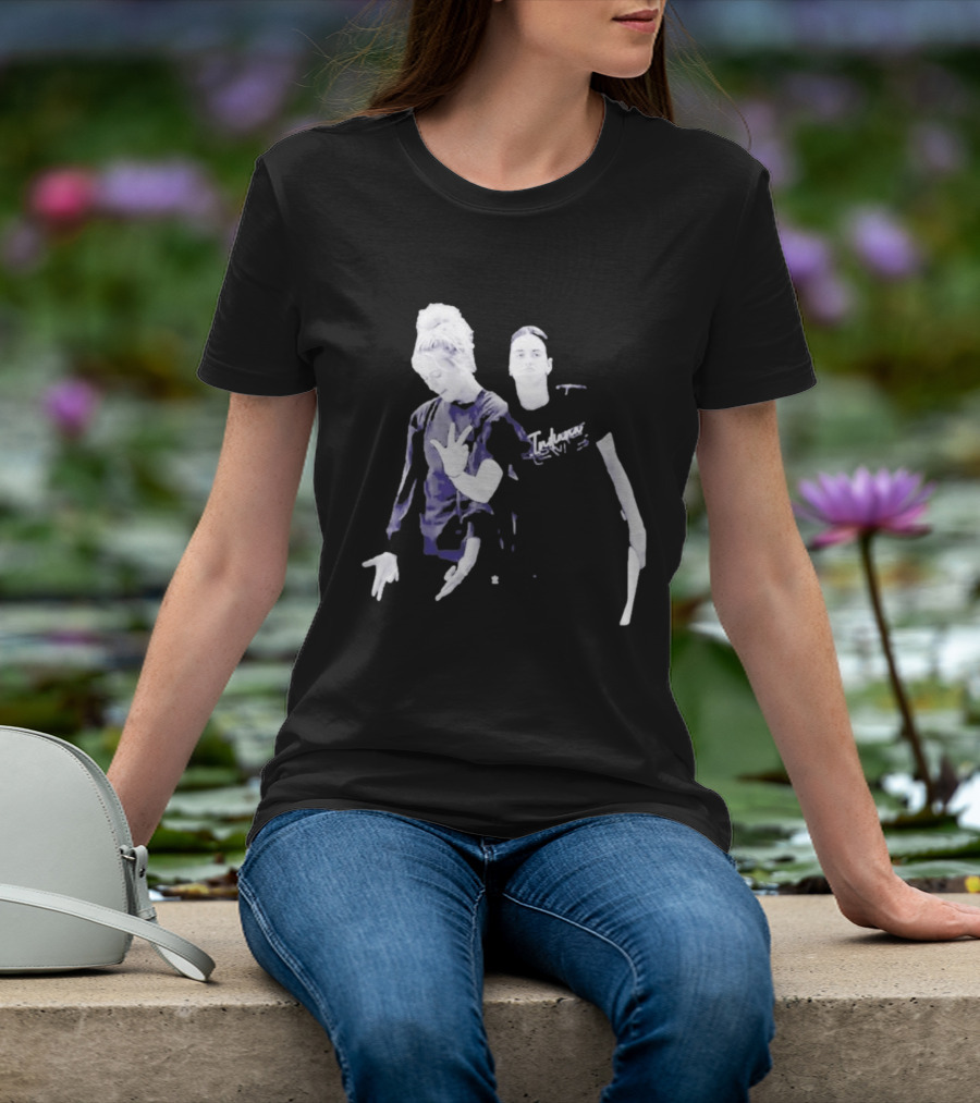 Caitlin Clark Sophie Cunningham Black White Photo And Indecisive T-Shirt