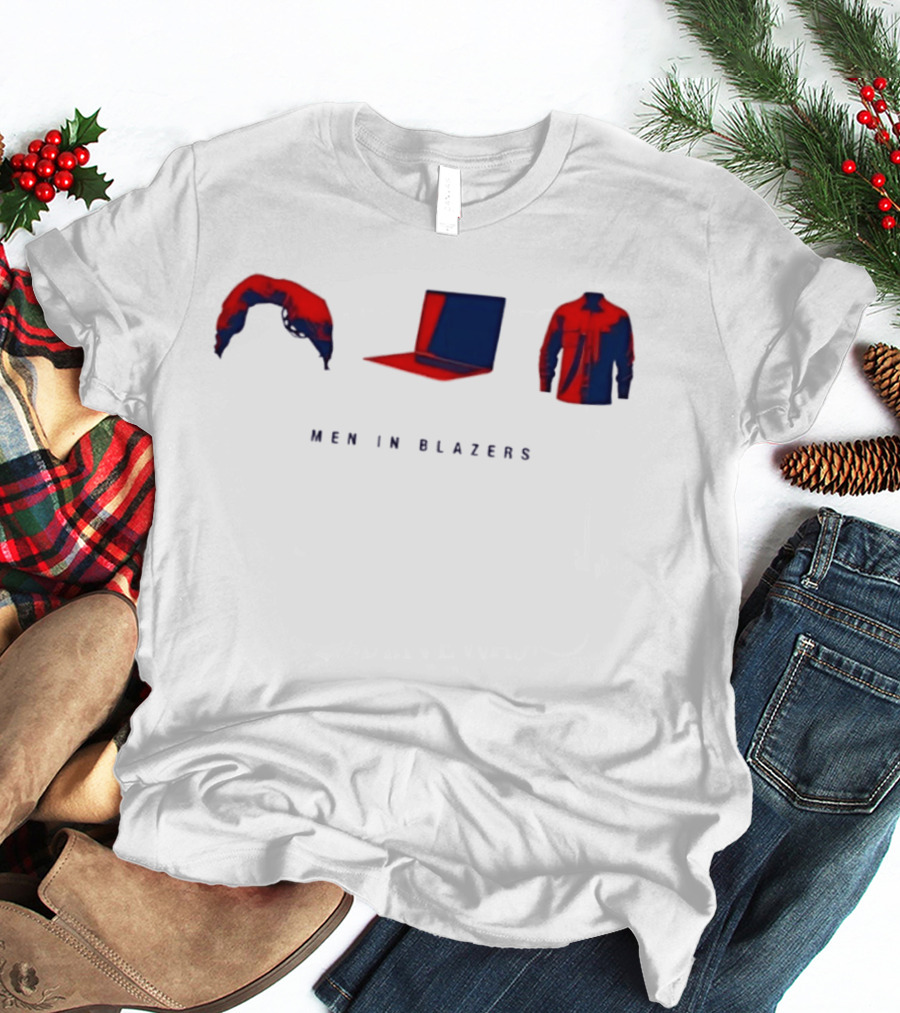 Men In Blazers Hairpiece Laptop Jacket T-Shirt