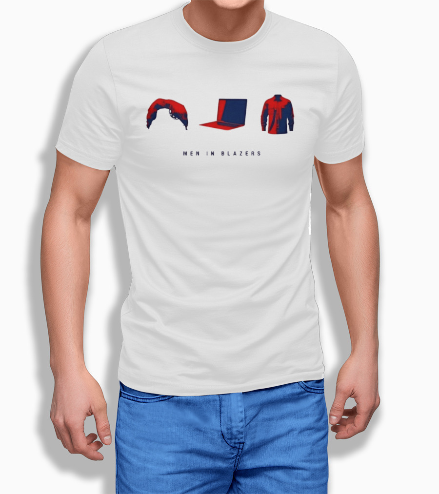 Men In Blazers Hairpiece Laptop Jacket T-Shirt