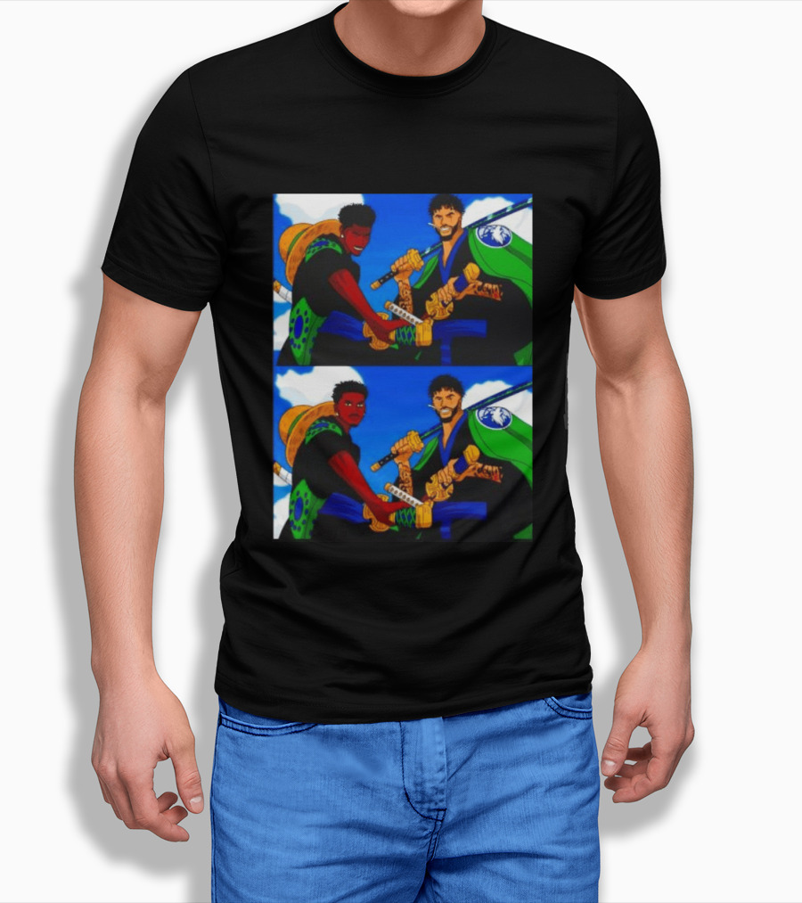 Edwards Luffy Towns Zoro Minnesota Timberwolves One Piece Crossover Fan T-Shirt