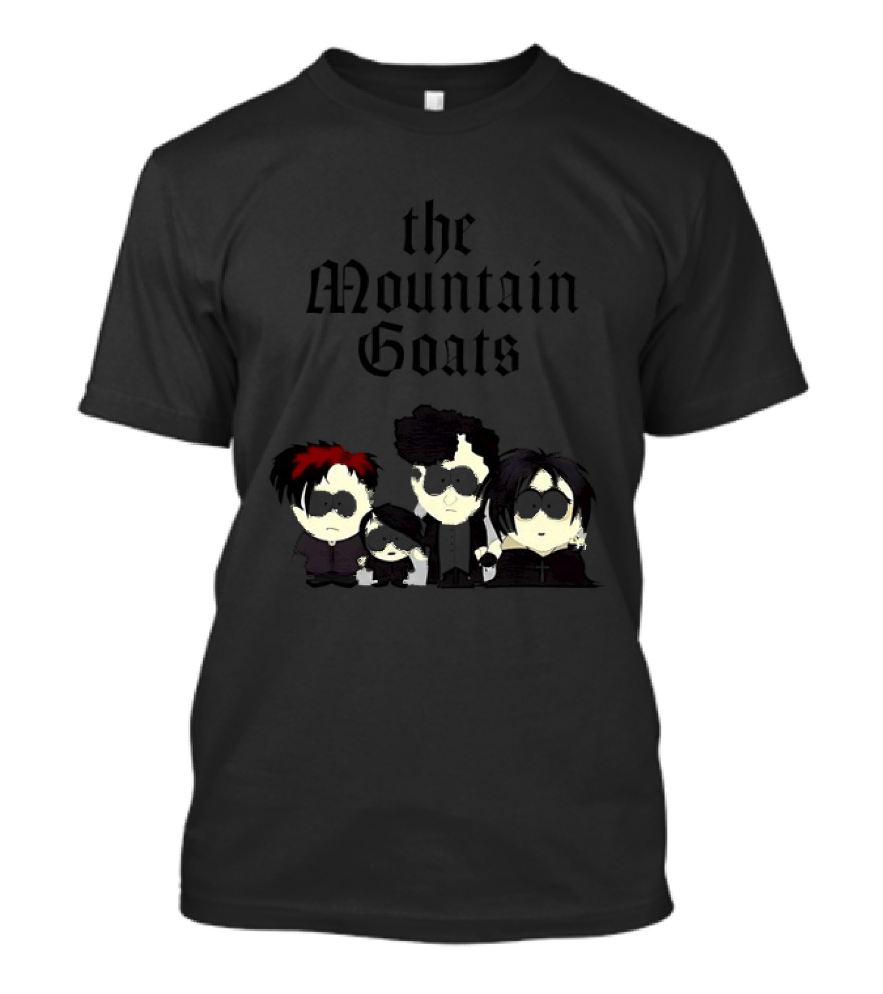 South Park Characters As The Mountain Goats Gothic T-Shirt
