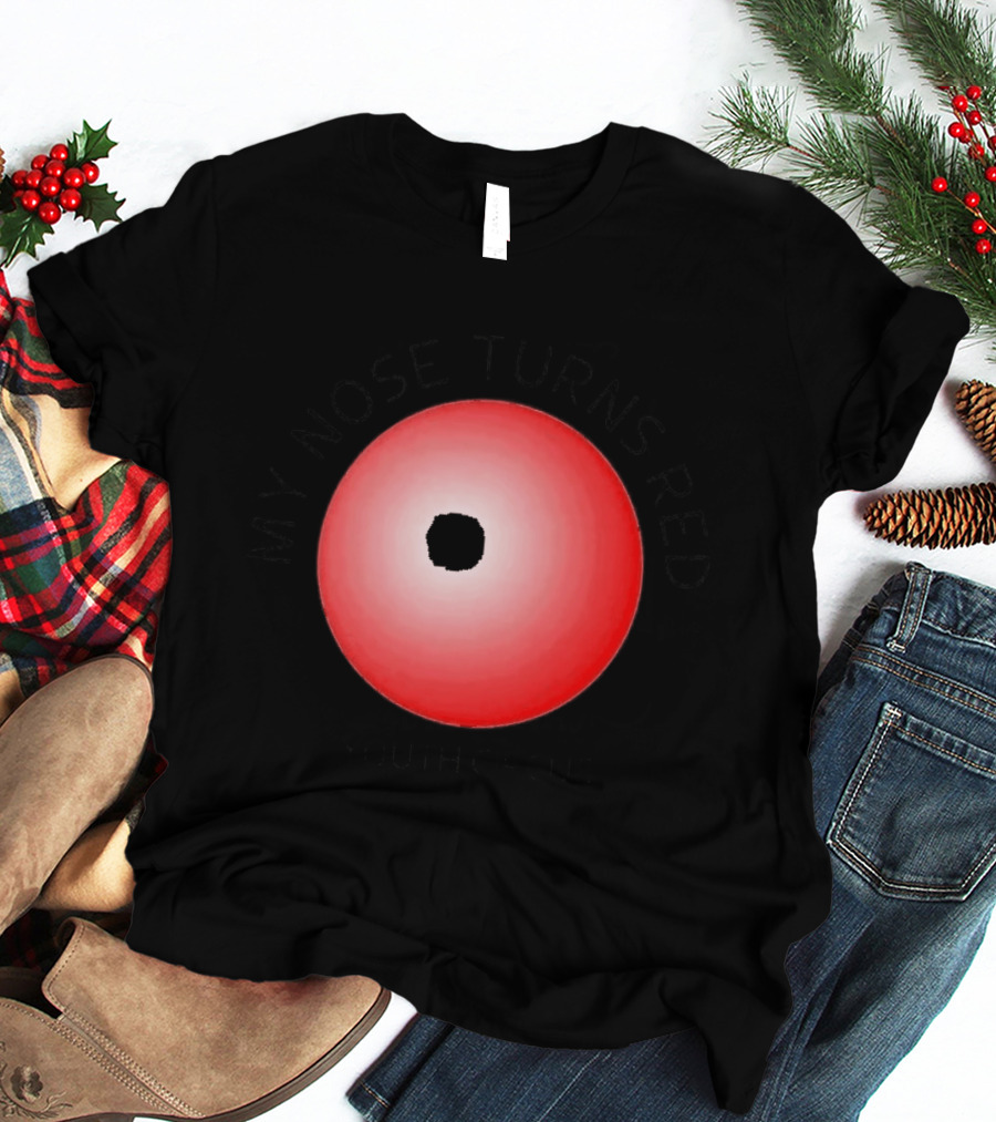 My Nose Turns Red Youth Circus Vibrant Red Nose T-Shirt