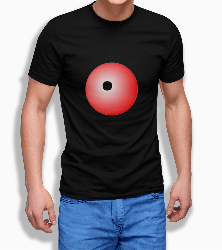 My Nose Turns Red Youth Circus Vibrant Red Nose T-Shirt