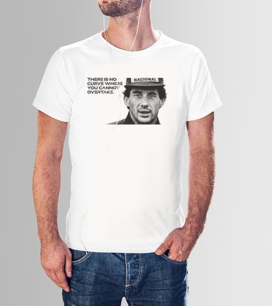 Neymar Ayrton Senna No Curve Where You Cannot Overtake Brazilian Legends T-Shirt