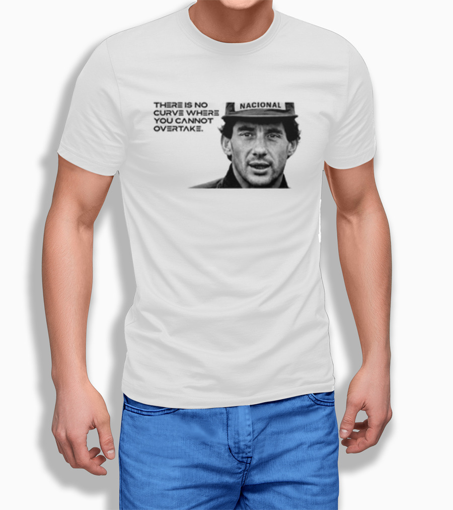 Neymar Ayrton Senna No Curve Where You Cannot Overtake Brazilian Legends T-Shirt