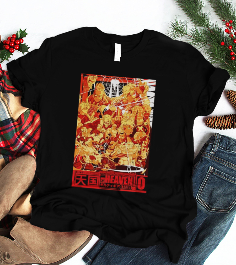 Guilty Gear Strive Characters Sol Badkai Ky Kiske May Ramlethal Heaven 10 Japanese T-Shirt