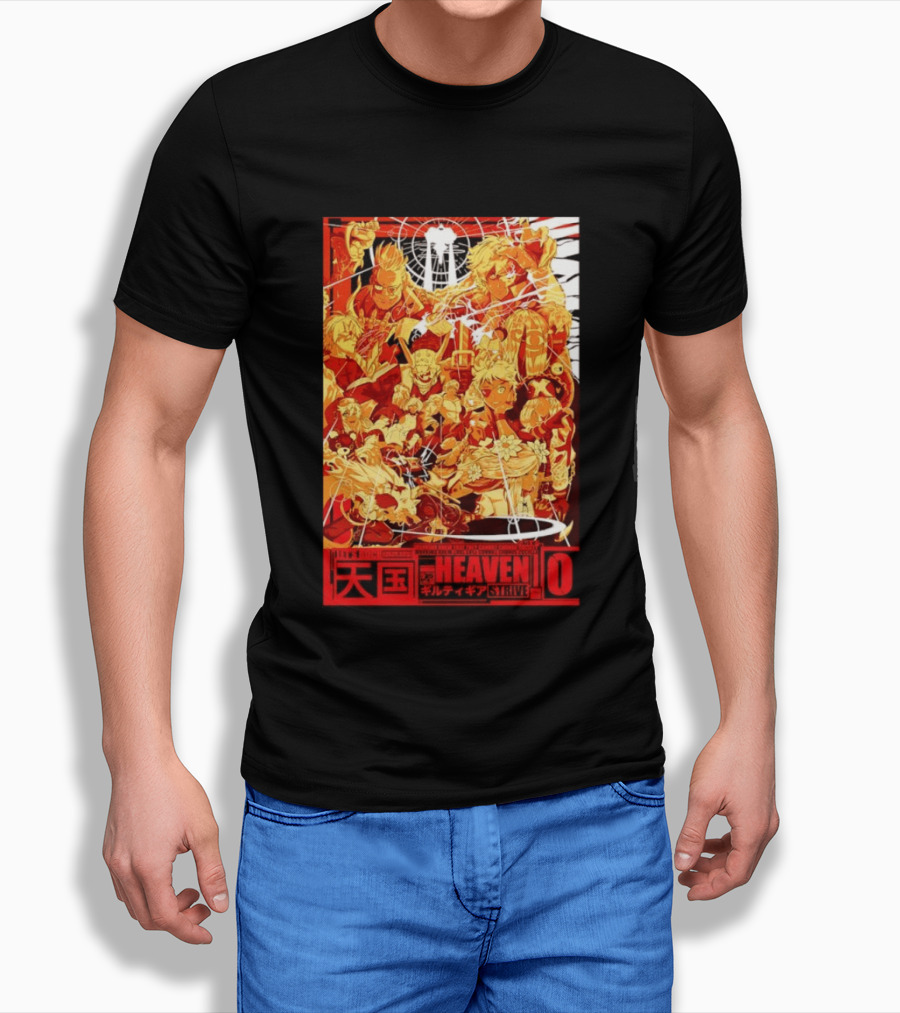 Guilty Gear Strive Characters Sol Badkai Ky Kiske May Ramlethal Heaven 10 Japanese T-Shirt