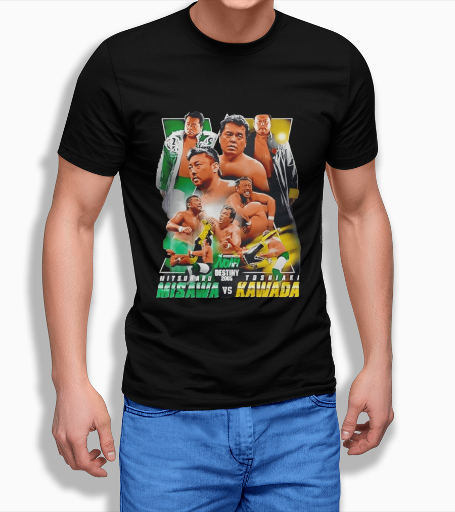 NOAH Destiny 2005 Mitsuharu Misawa Vs Toshiaki Kawada Wrestling Legends Match T-Shirt