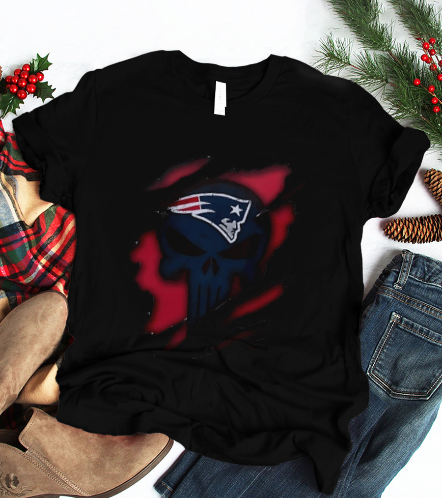 Patriots Skull Rip T-Shirt