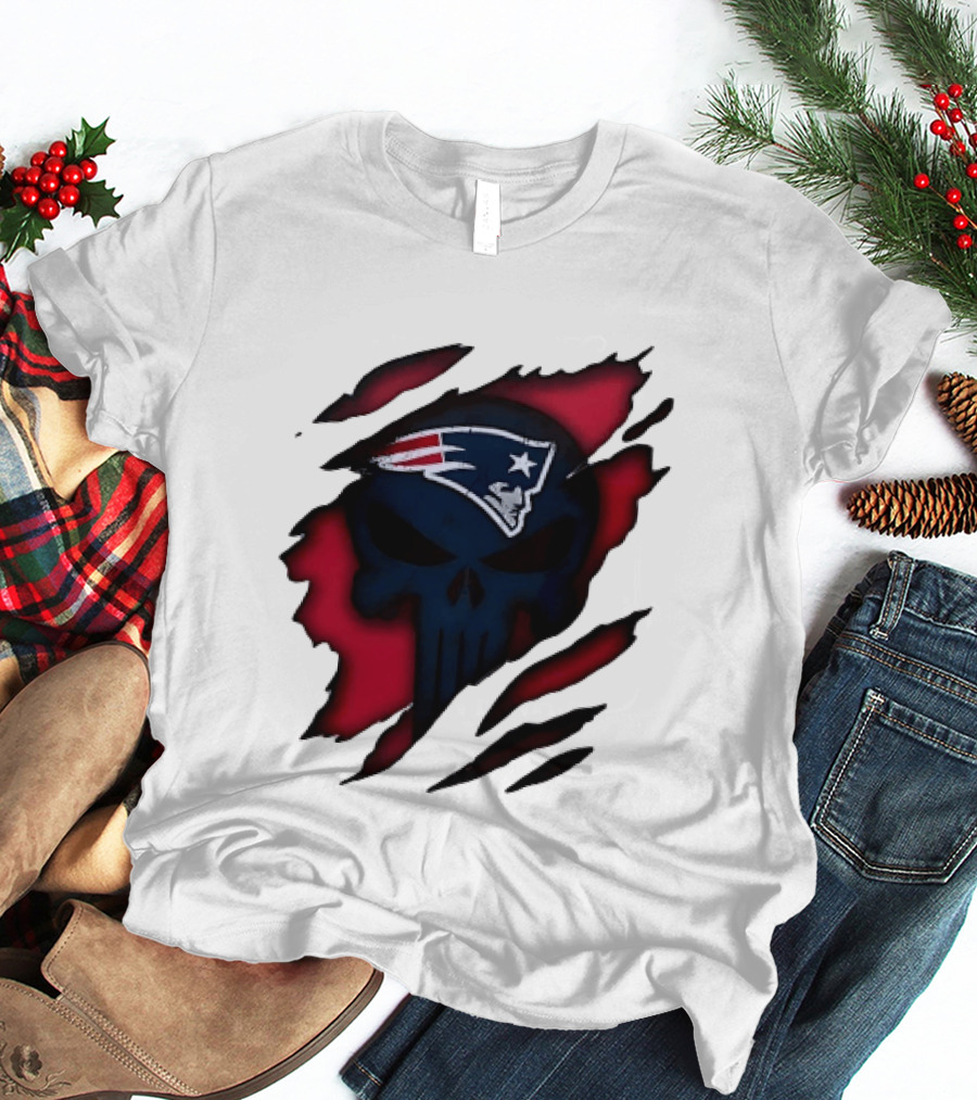 Patriots Skull Rip T-Shirt