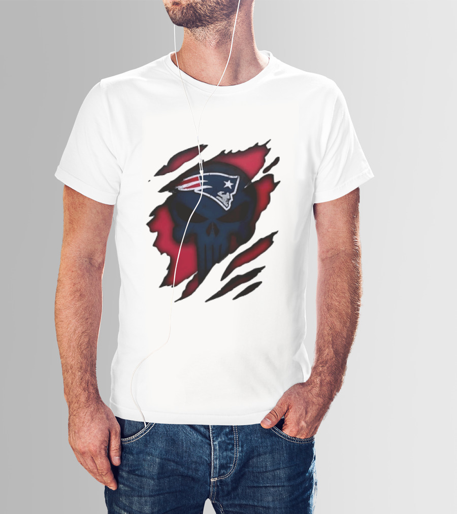 Patriots Skull Rip T-Shirt