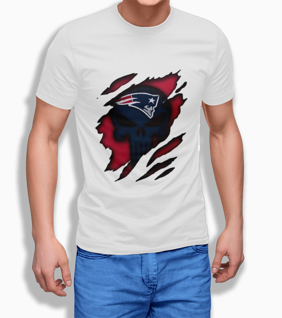 Patriots Skull Rip T-Shirt