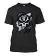 Las Vegas Raiders Punisher Skull NFL Rip Effect T-Shirt