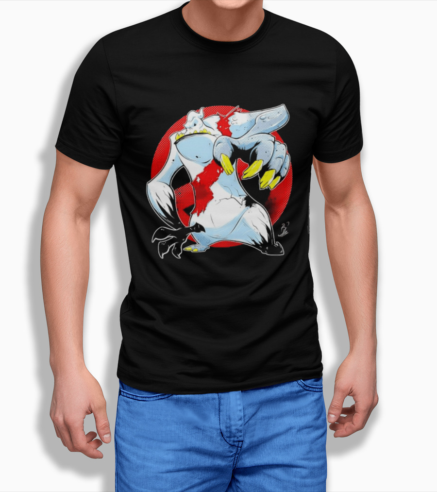 Stay Puft Marshmallow Man Angry Kaiju Ghostbusters Monster Claws T-Shirt