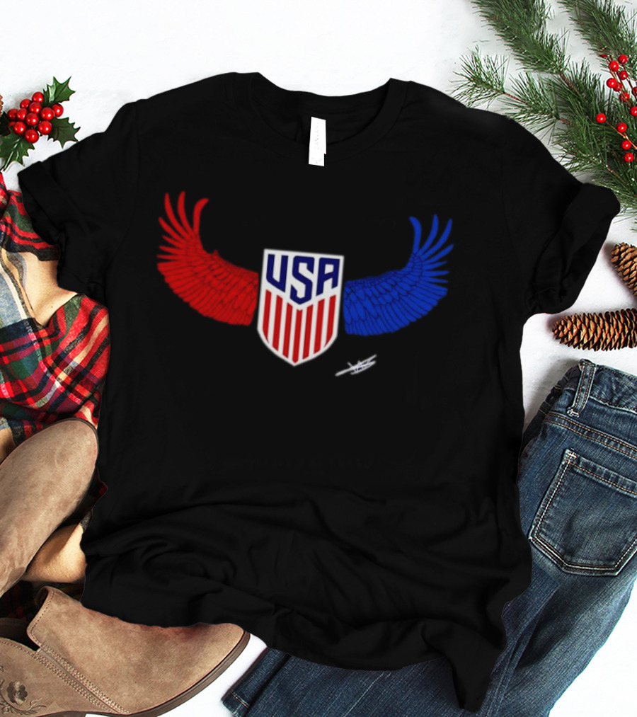 USA Wings Shield United States Men National Team T-Shirt