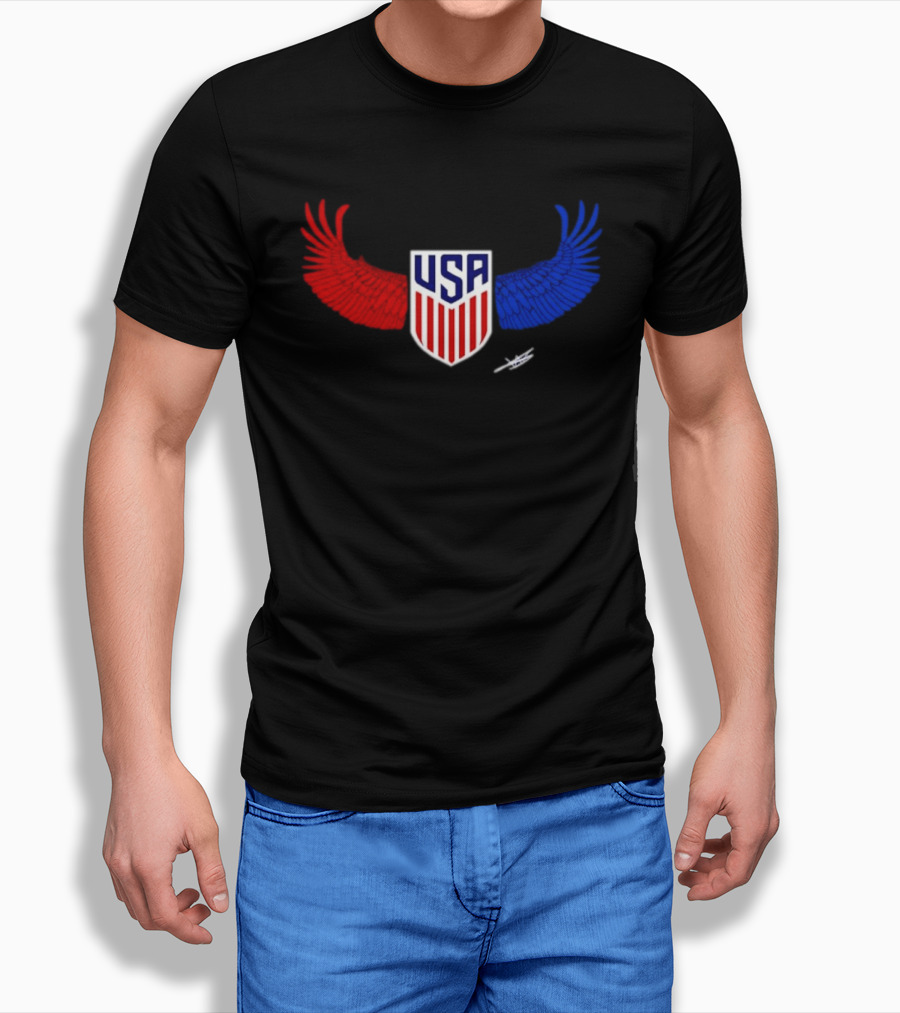 USA Wings Shield United States Men National Team T-Shirt