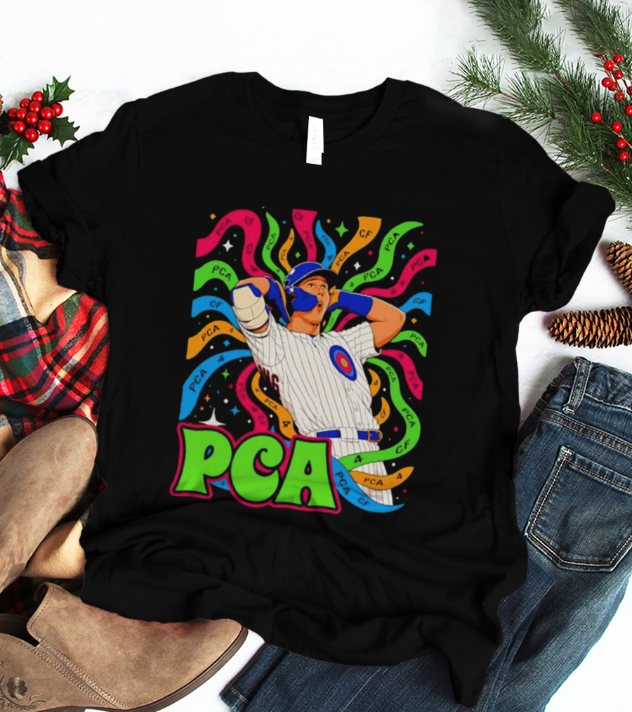 PCA Baseball Player Vibe Retro Style With Cosmic T-Shirt