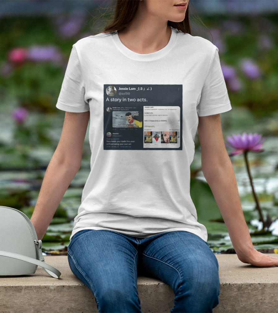 Jessie Lam A Story In Two Acts Tweet Comic Art Reference T-Shirt