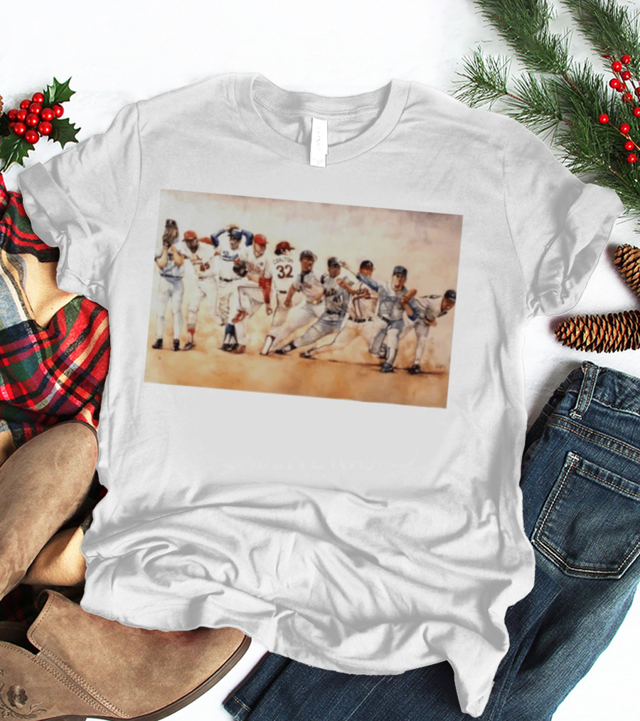 Carlton 32 Philadelphia Baseball Legend MLB Players Painting T-Shirt