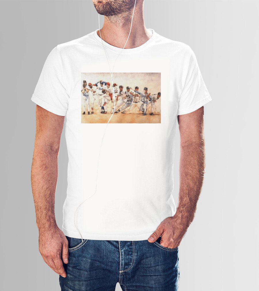 Carlton 32 Philadelphia Baseball Legend MLB Players Painting T-Shirt