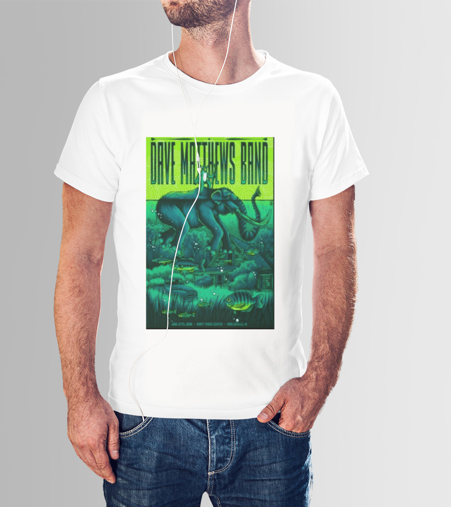 Dave Matthews Band Noblesville IN June 27 2026 Frog Elephant Lillypad Dreamscape T-Shirt