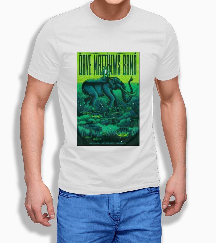 Dave Matthews Band Noblesville IN June 27 2026 Frog Elephant Lillypad Dreamscape T-Shirt