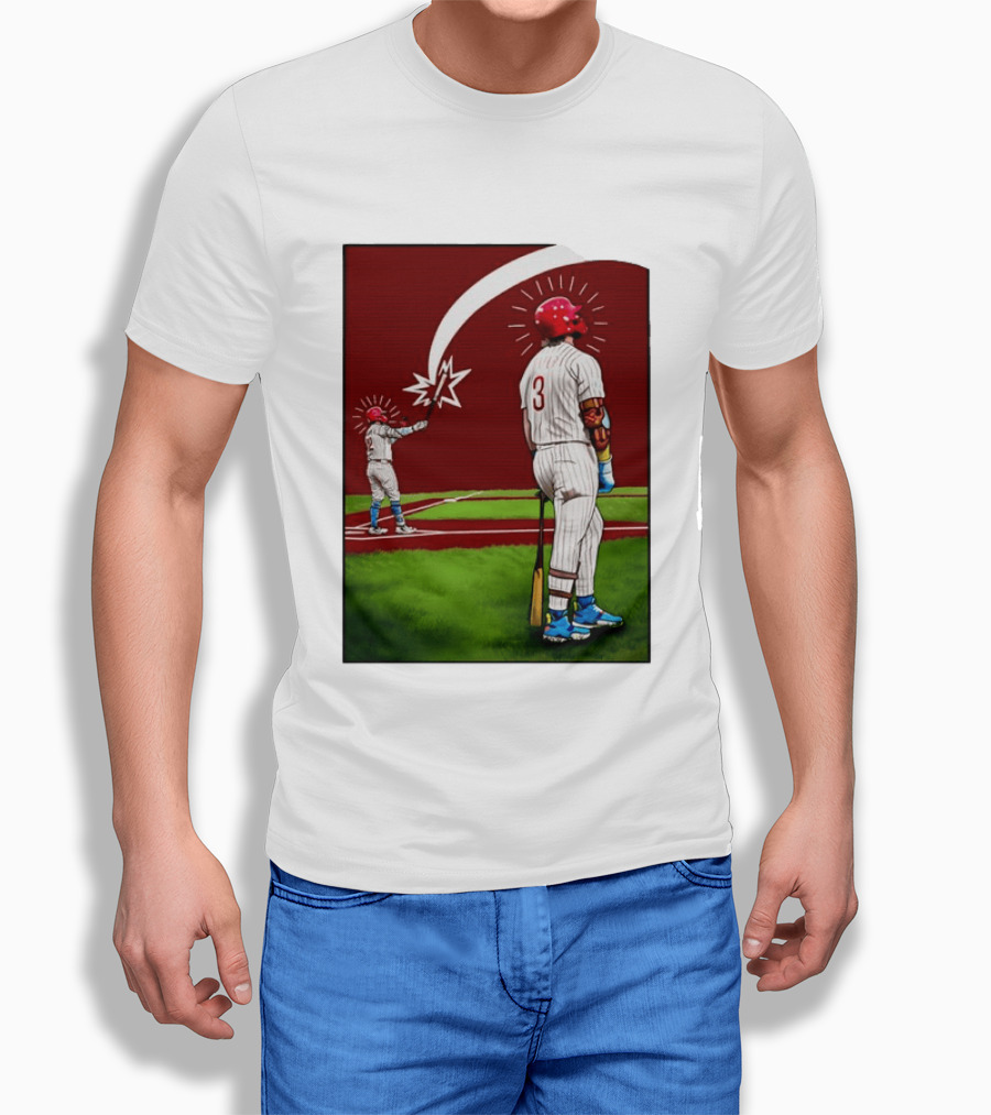 Kyle Schwarber Bryce Harper Philadelphia Phillies MLB Baseball Players T-Shirt