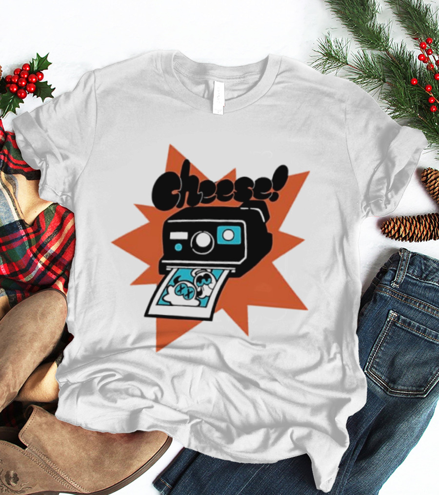 Skid And Pump Cheese Polaroid Spooky Month Camera T-Shirt