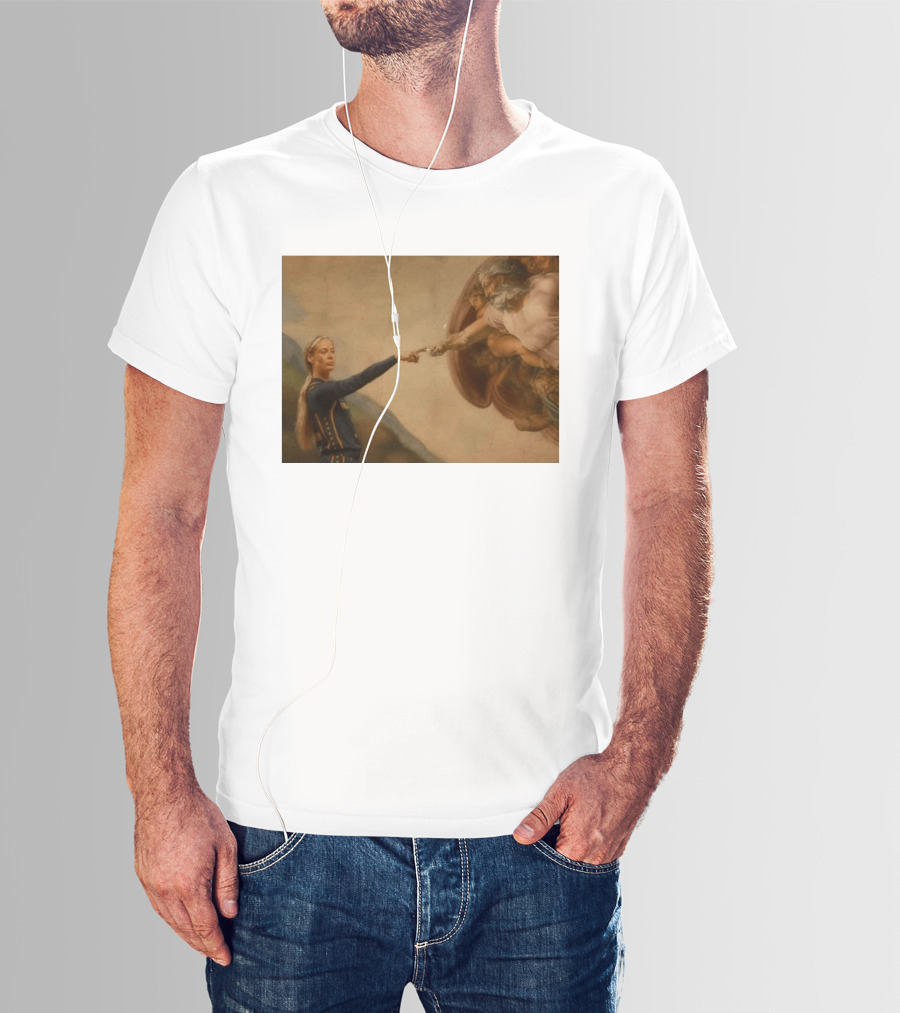 Creation Of Adam Indiana Fever Basketball Player T-Shirt
