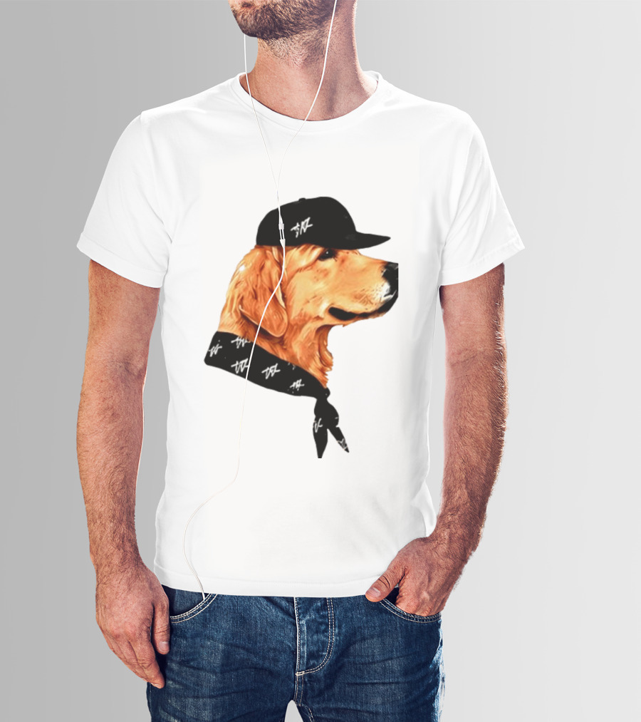 Ashton Kutcher Good Boy Dog Cap Bandana T-Shirt