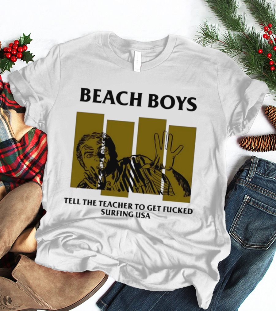 Beach Boys Tell The Teacher To Get Fucked Surfing USA Vintage Comic T-Shirt