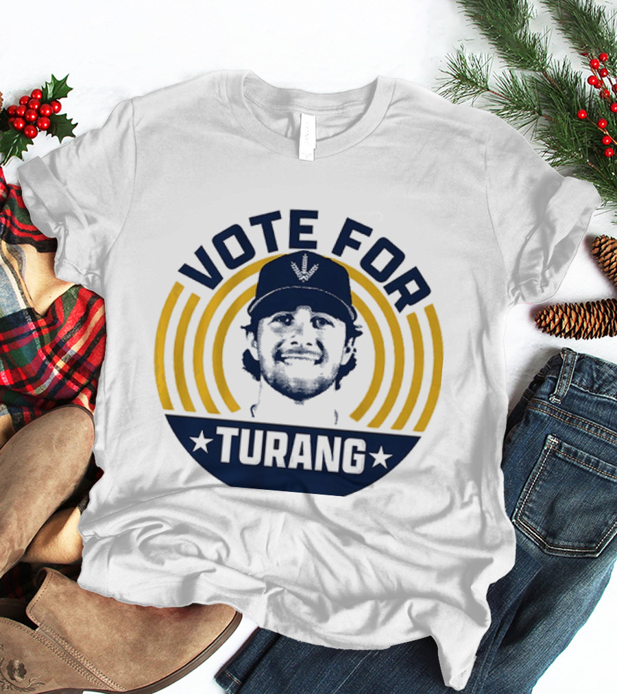 Vote For Brice Turang Milwaukee Brewers Baseball MLB Player T-Shirt