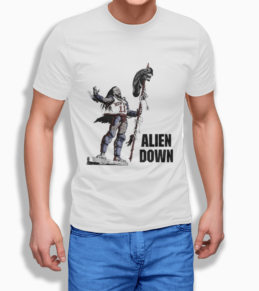 Jalen Brunson Alien Down Knicks Beat Spurs T-Shirt