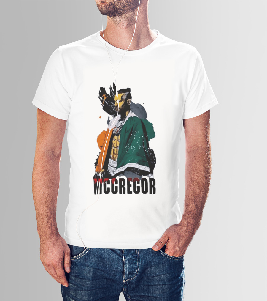McGregor Irish Flag Warrior In The Cage T-Shirt