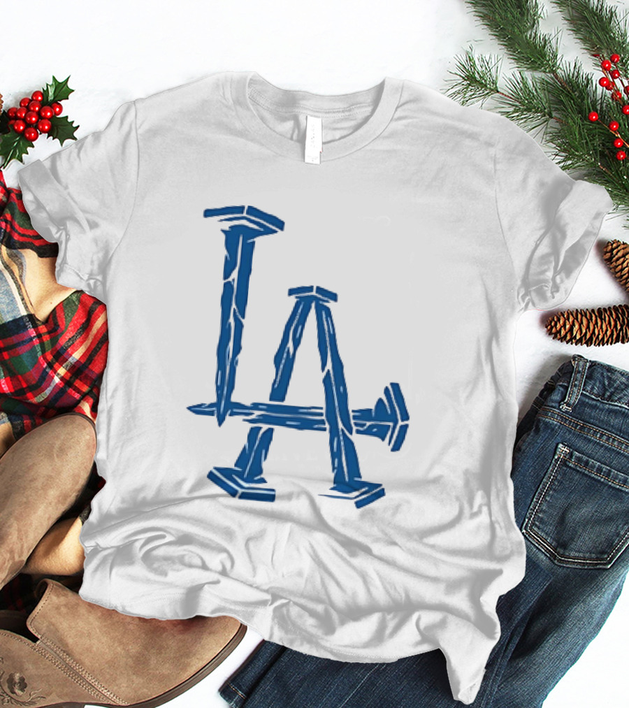 Los Angeles Dodgers LA Nails Baseball Team T-Shirt