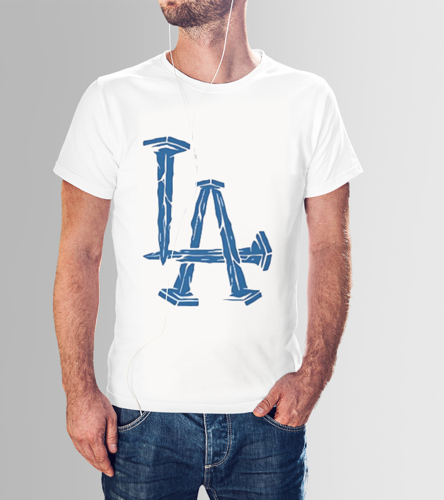 Los Angeles Dodgers LA Nails Baseball Team T-Shirt