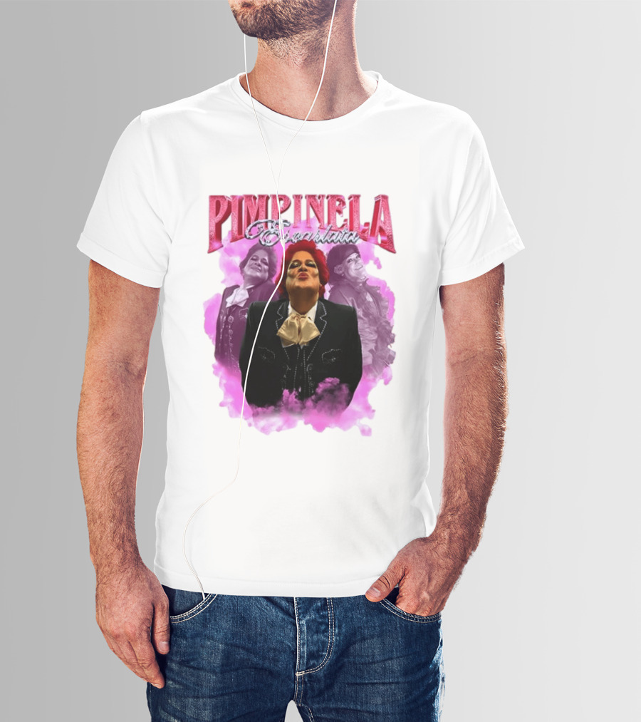 Pimpinela Escarlata Kissing Pose With Pink Smoke Backdrop T-Shirt